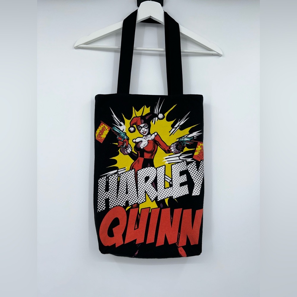 Reworked 1/1 Harley Quinn T-shirt Tote Bag Reversible Marvel Graphic